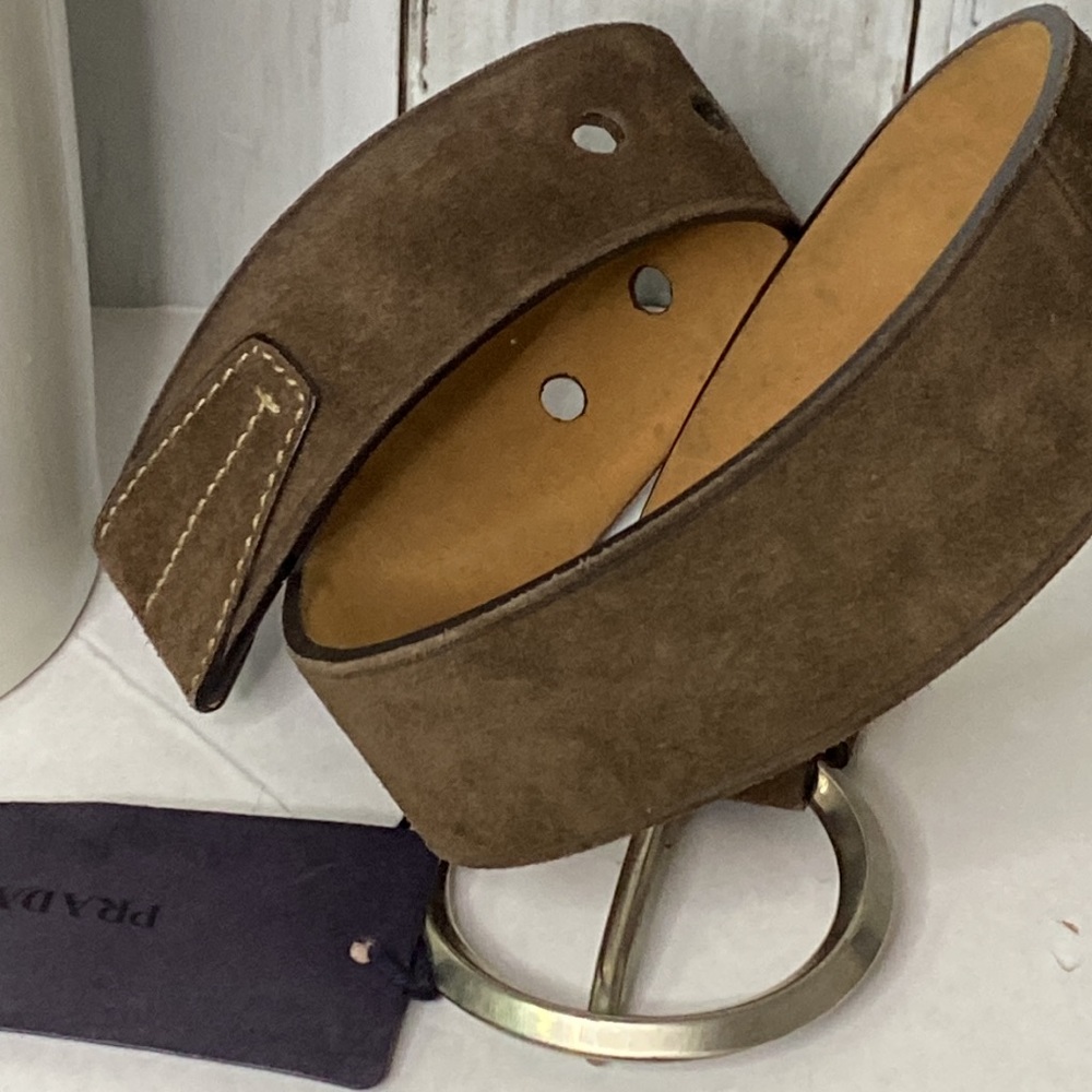 NWT Prada Suede Leather Belt Size 24